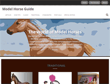 Tablet Screenshot of modelhorseguide.com